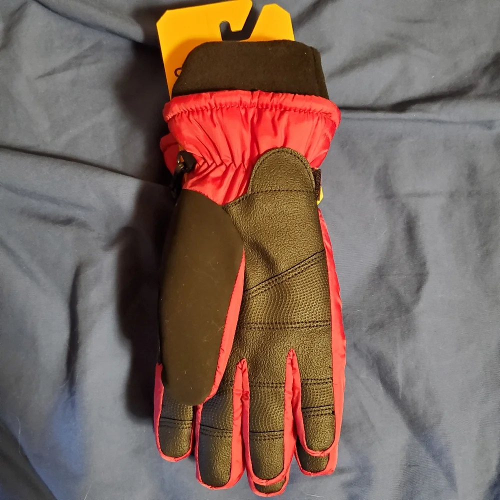 NWT Carhartt Red Quilted Insulated Waterproof Gloves Mittens Medium
